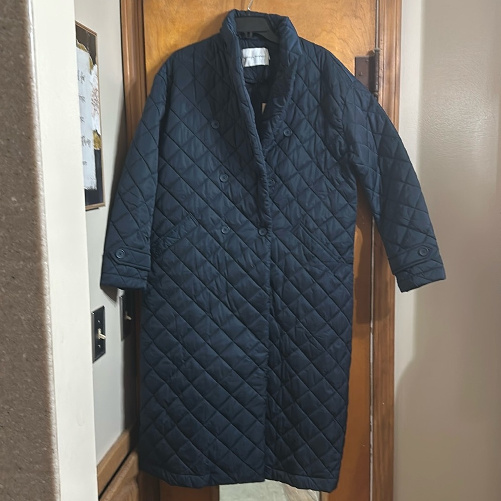 Rebecca Minkoff Black Quilted Coat